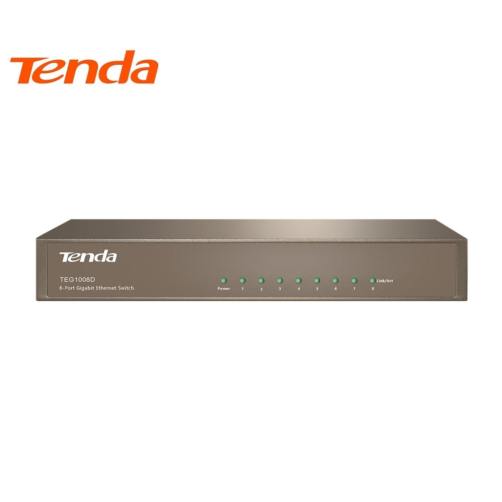 8-Port Gigabit Desktop Switch Tenda (TEG1008D) 8-Port Gigabit Desktop Switch Tenda (TEG1008D)
